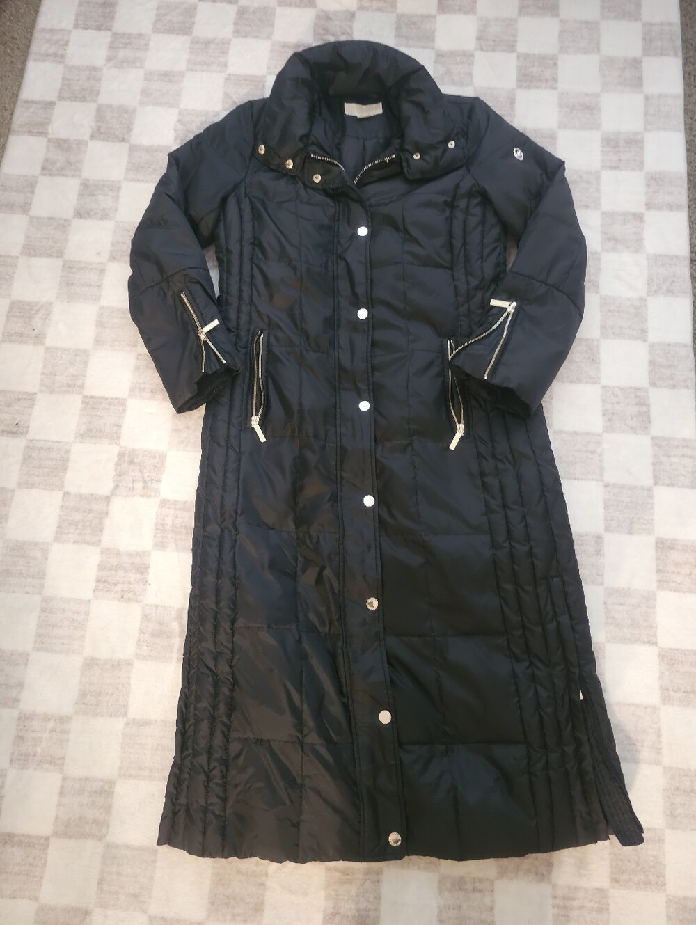 Michael Kors Long Quilted Coat women Size M